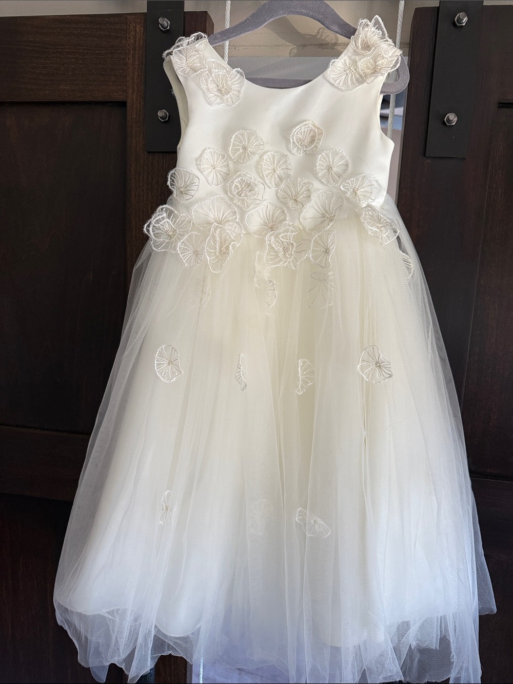 Daliana Emmie Tulle Flower-Applique Girls' Formal Dress- Anthropologie